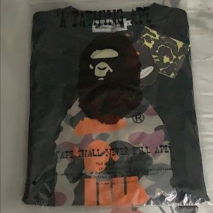 AUTHENTIC bapexundefeated sport is war tee size XL